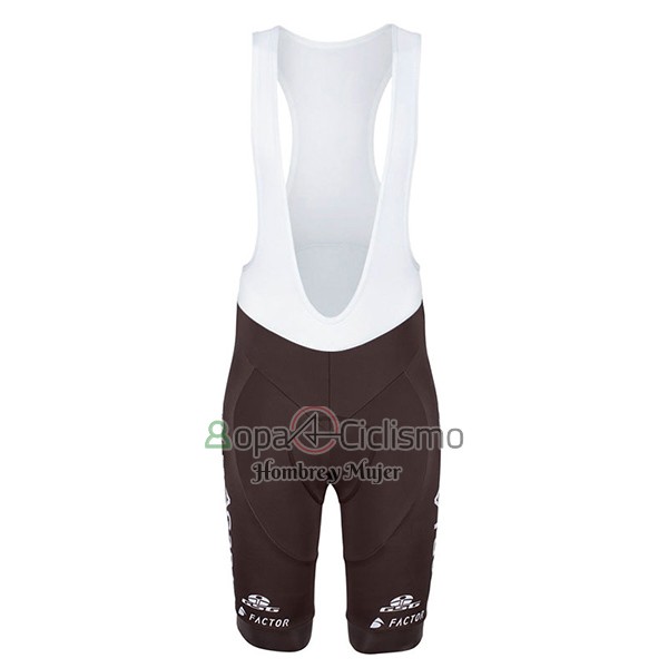 Ag2rla Ropa Ciclismo Culotte Corto 2017 Mangas Cortas Ag2r Brown y Blanco